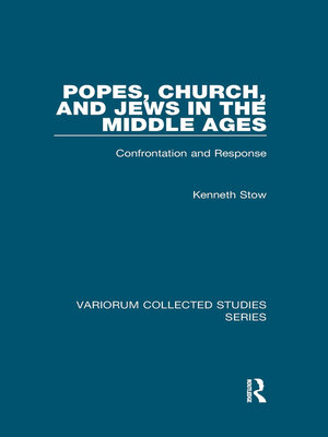 cover image of Popes, Church, and Jews in the Middle Ages